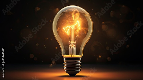 flame candle in light bulb