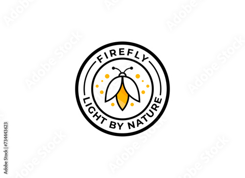 firefly logo vector icon illustration