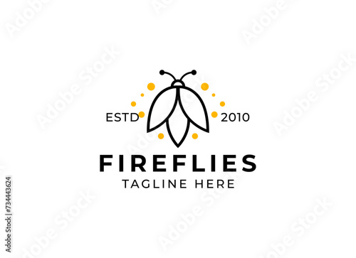 firefly logo vector icon illustration
