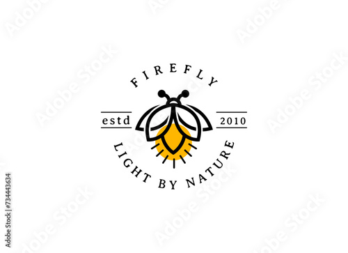 firefly logo vector icon illustration
