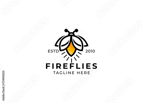 firefly logo vector icon illustration
