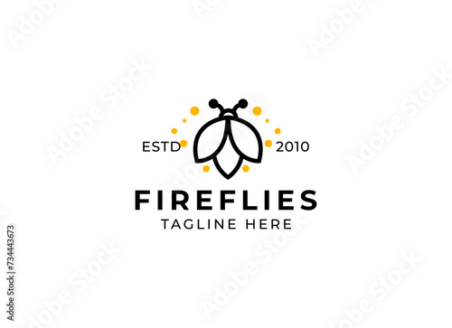 firefly logo vector icon illustration