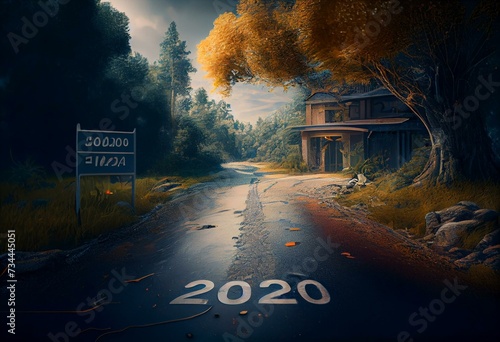 Adaptation as a way to initiate a real and meaningful change in the next year 2024.,3d illustration. Generative AI photo