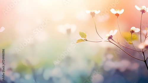 Spring background  green natural rustic background