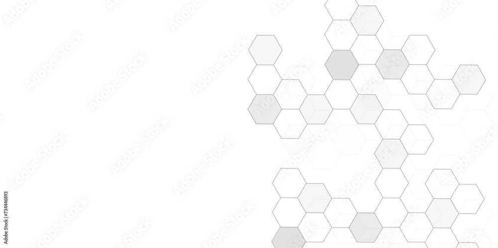 Abstract background with geometric shapes and hexagon pattern. Hexagonal shape design elements for a banner or website header template Abstract background with geometric shapes and hexagon pattern. Hexagonal shape design elements for a banner or website header template