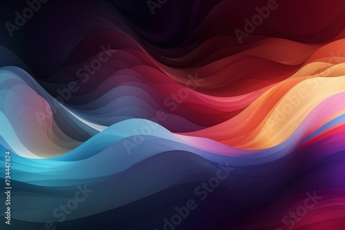 Abstract Colorful Wave Background , created by ai generated
