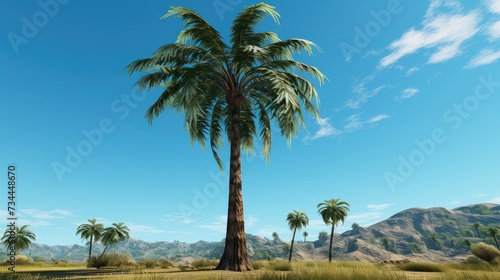 tropical phoenix palm tree