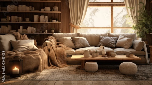 inviting cozy lounge