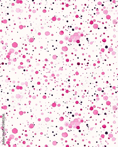 closeup pink black polka dot pattern universe background blood splatters scanned soda amazing confetti nitid horizon assembly drawing scan recolored roll snow flurry photo