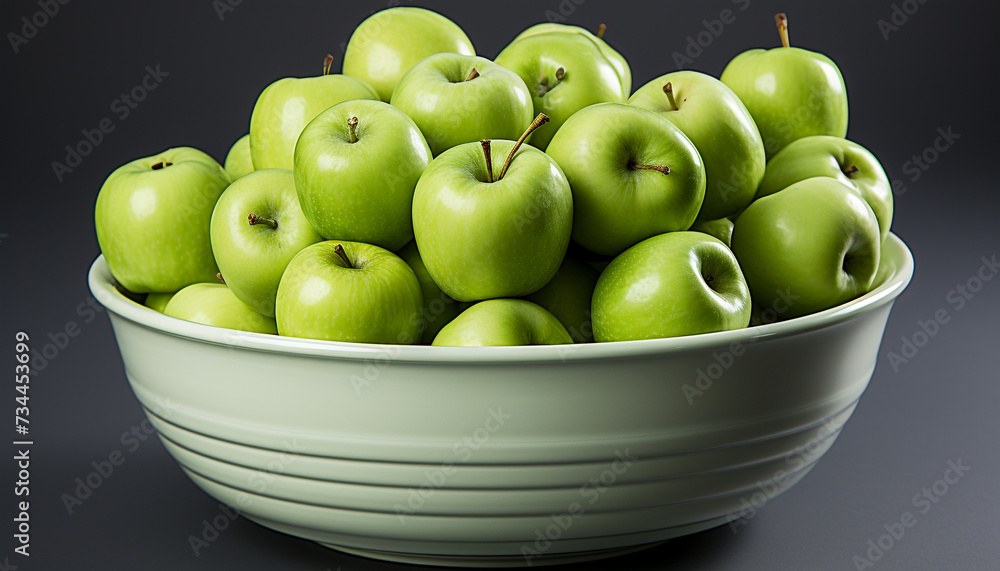 Freshness and nature in a bowl of organic, ripe fruit generated by AI Freshness and nature in a bowl of organic, ripe fruit generated by AI
