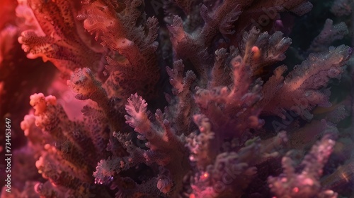 close up of coral reaff under water background