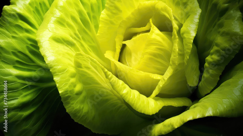 close up of fresh green cabbage with beautiful colors. Farm crops of fresh and organic fruits and vegetables. Healthy food for a healthy life