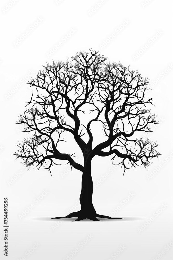 Fototapeta premium Vibrant Abstract Tree of Life, Root Logo Illustration
