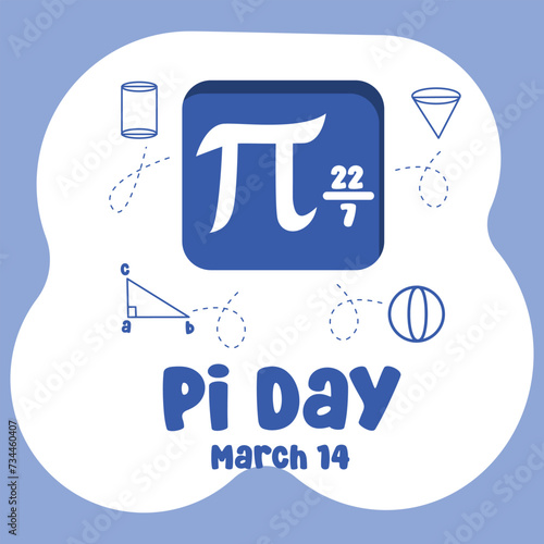 vector graphic of Pi Day ideal for Pi Day celebration.