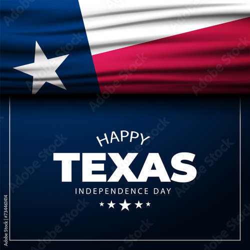 Texas Independence Day Background vector illustration