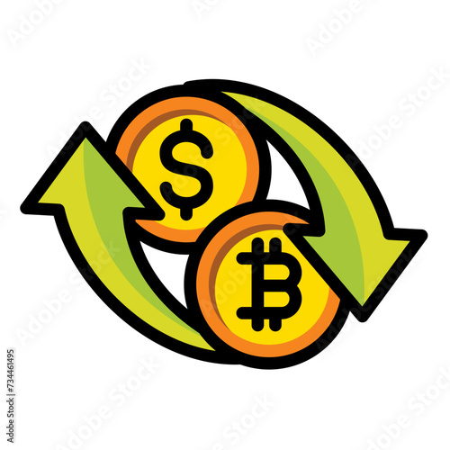 Cryptocurrency Exchange Icon