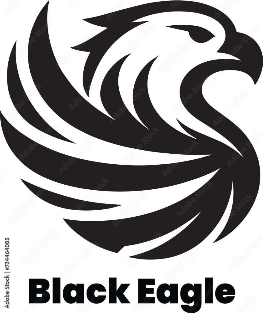 black and white Eagle Vector Logo black and white Eagle Vector Logo