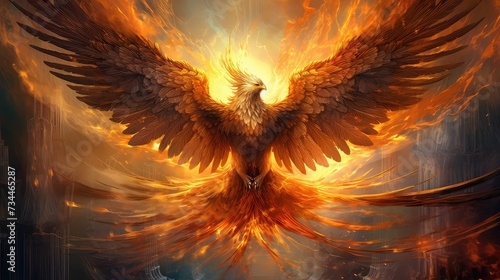 mythical gold phoenix