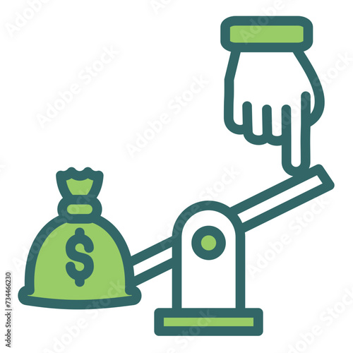 Financial Leverage Icon