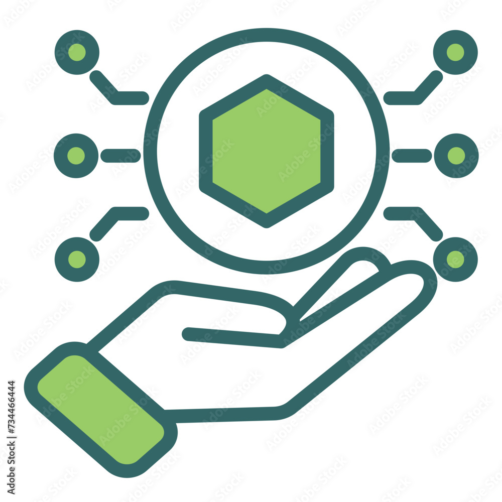 Fototapeta premium Tokenization Icon