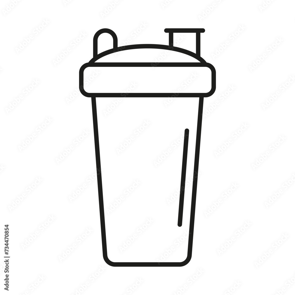 A rectangular outline shaker icon for kitchen appliance accessory