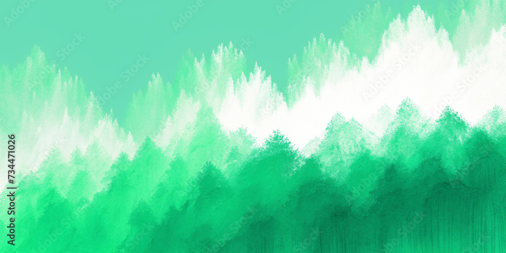 abstract art background in green theme