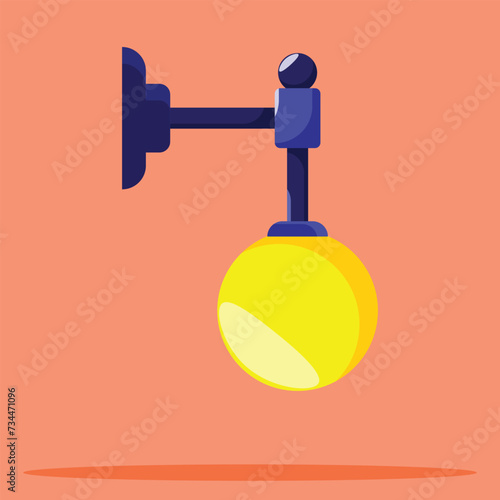 Wall lamp icon. Subtable to place on light, outdoor, etc.