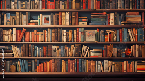 Books background, ideal for educational or literary themes