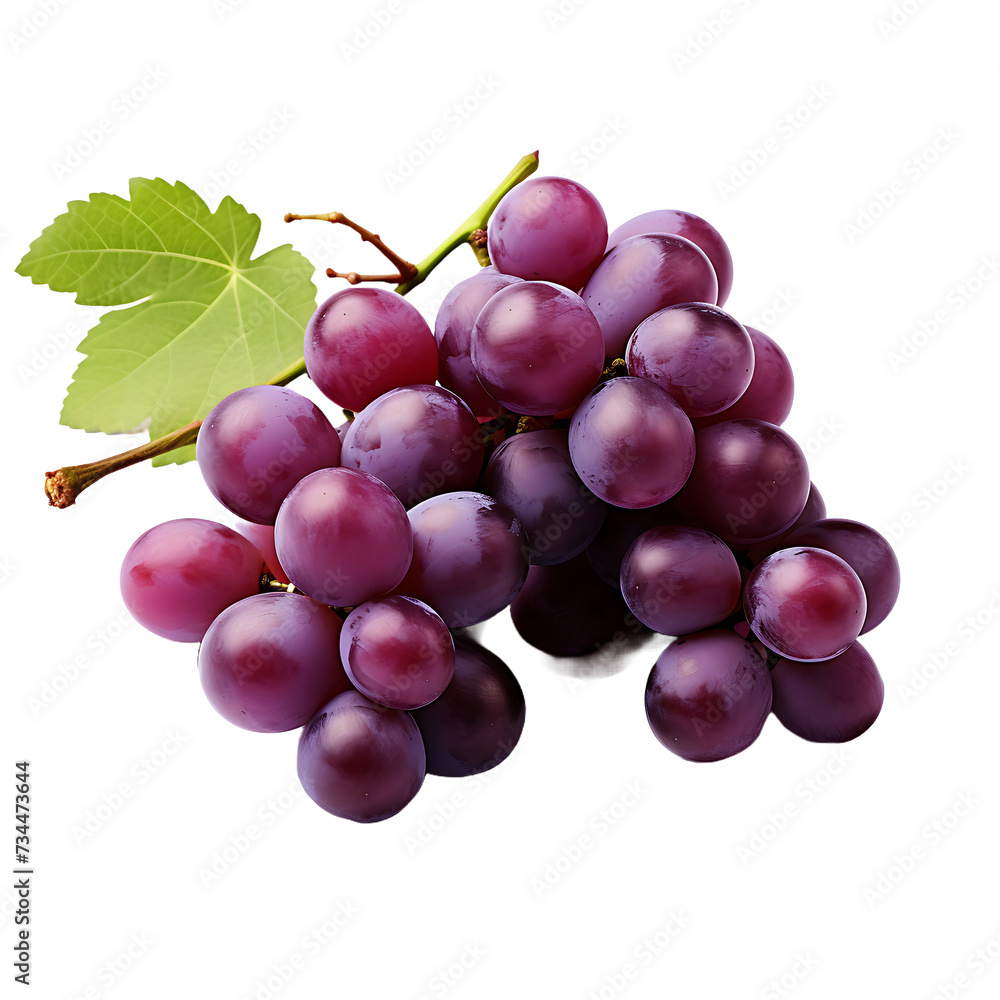 Fototapeta premium Grape Image on a Clear Background