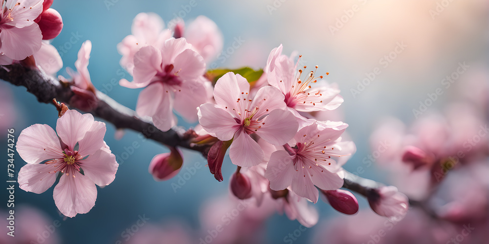 Sakura blossoms, cherry blossoms close-up, selective focus, spring Sakura blossoms, cherry blossoms close-up, selective focus, spring