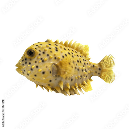 Boxfish PNG Cutout, Generative AI