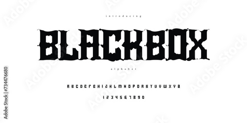 rock blackletter alphabet font

