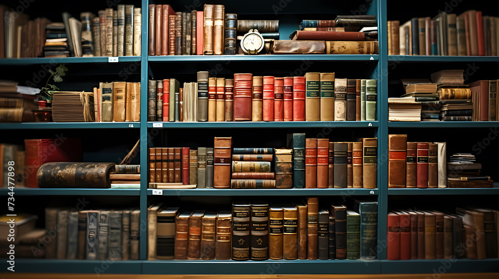 Books background, can be used to depict education, knowledge, learning or library themes Books background, can be used to depict education, knowledge, learning or library themes