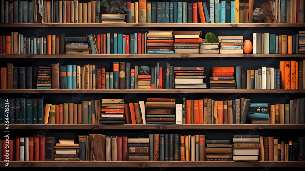 Books background, can be used to depict education, knowledge, learning or library themes Books background, can be used to depict education, knowledge, learning or library themes