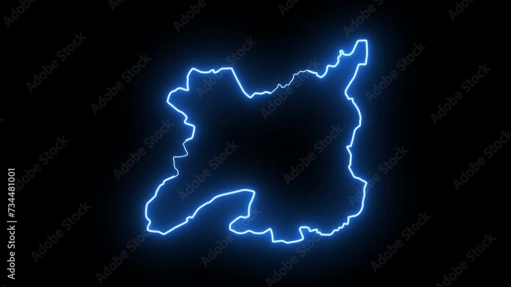 map of Rennes in france with glowing neon effect map of Rennes in france with glowing neon effect