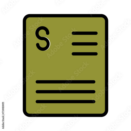 Law Legal Statute Filled Outline Icon
