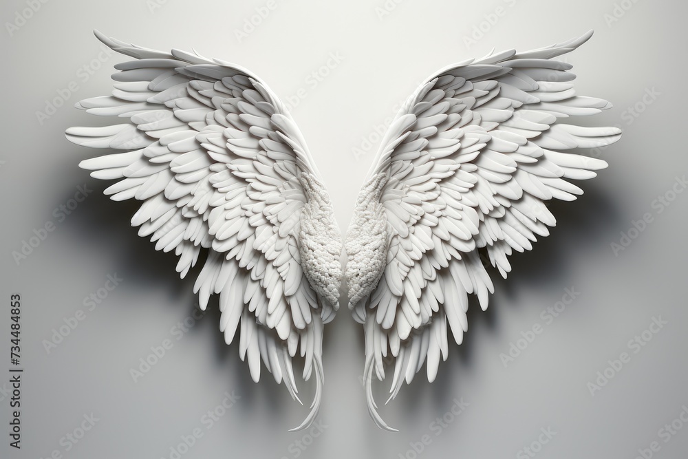 artistic outline of wings artistic outline of wings