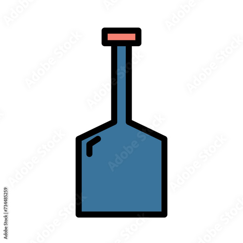 Oar Paddle Kayak Filled Outline Icon