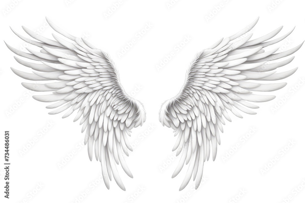 Obraz premium artistic outline of wings