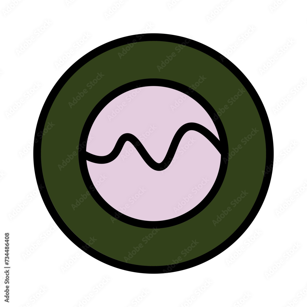 Marine Porthole Water Filled Outline Icon Marine Porthole Water Filled Outline Icon