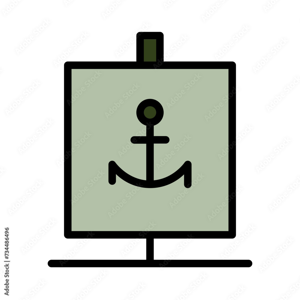 Naval Ocean Sea Filled Outline Icon