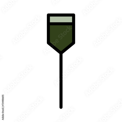 Paddles Boat Sea Filled Outline Icon
