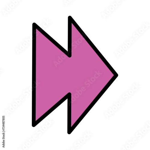 Free Download Arrow Direction Point Filled Outline Icon - GFXLoad
