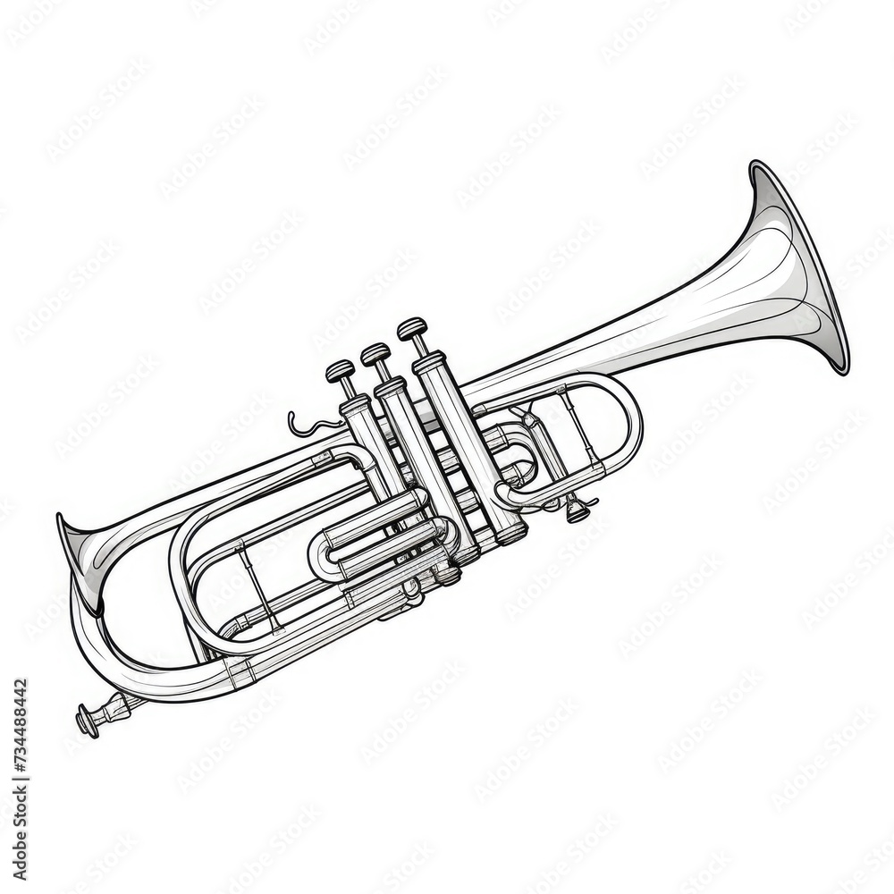 Obraz premium Outline Acoustic music classics Band