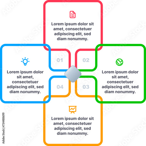 Infographic template stock illustration for process concept stock illustration