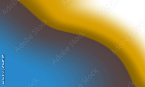 
Yellow, white, blue and gradient multicolored curve background