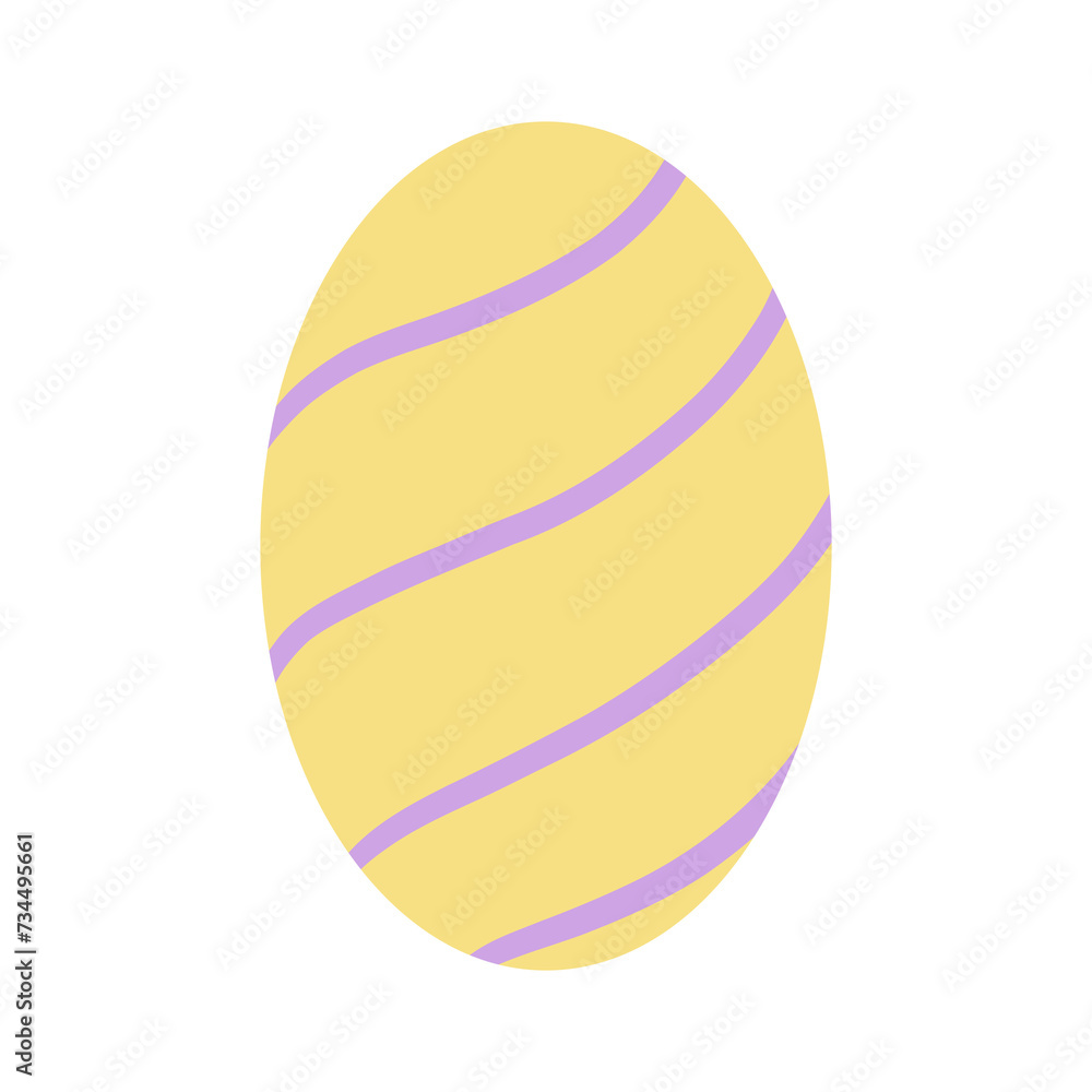 Easter eggs flat design on white background. Easter eggs flat design on white background.