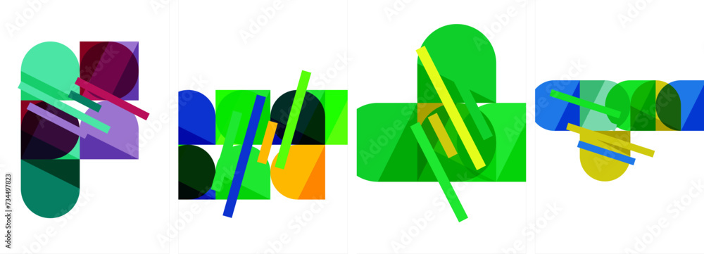 Geometric composition abstract background poster set for wallpaper, business card, cover, poster, banner, brochure, header, website Geometric composition abstract background poster set for wallpaper, business card, cover, poster, banner, brochure, header, website