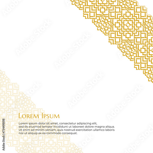 Diagonal Eastern Pattern Design for Islamic and Culture Theme