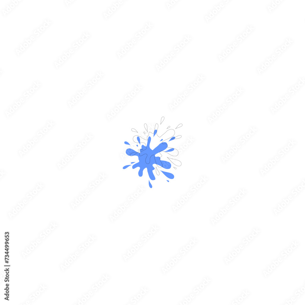 blue splash vector element vector blue splash vector element vector